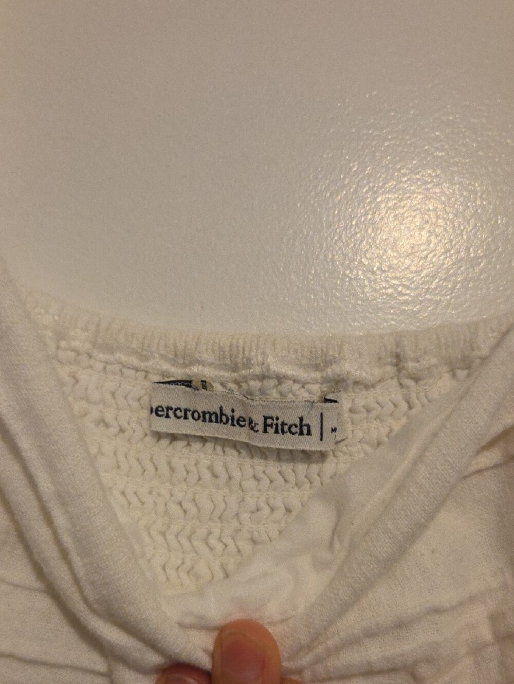 Abercrombie & Fitch Cream Puff-Sleeve Mini Dress - Picture 5 of 5